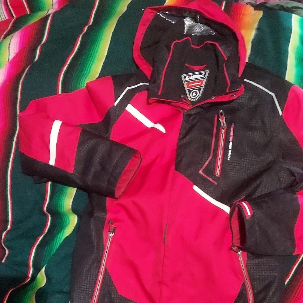 Bad Ass Vintage 90s Red Ski / Snow Board Jacket By Killtec